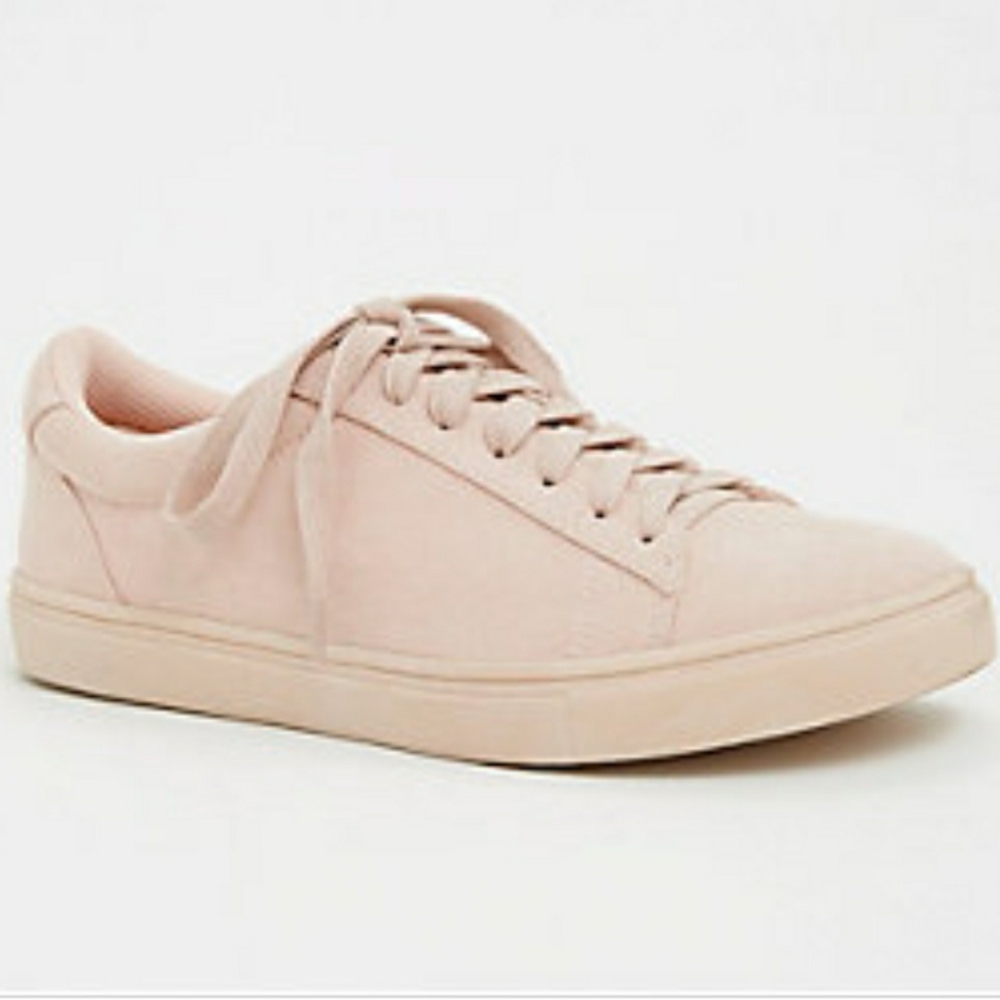 Faux Suede Lace up Sneakers (wide width)